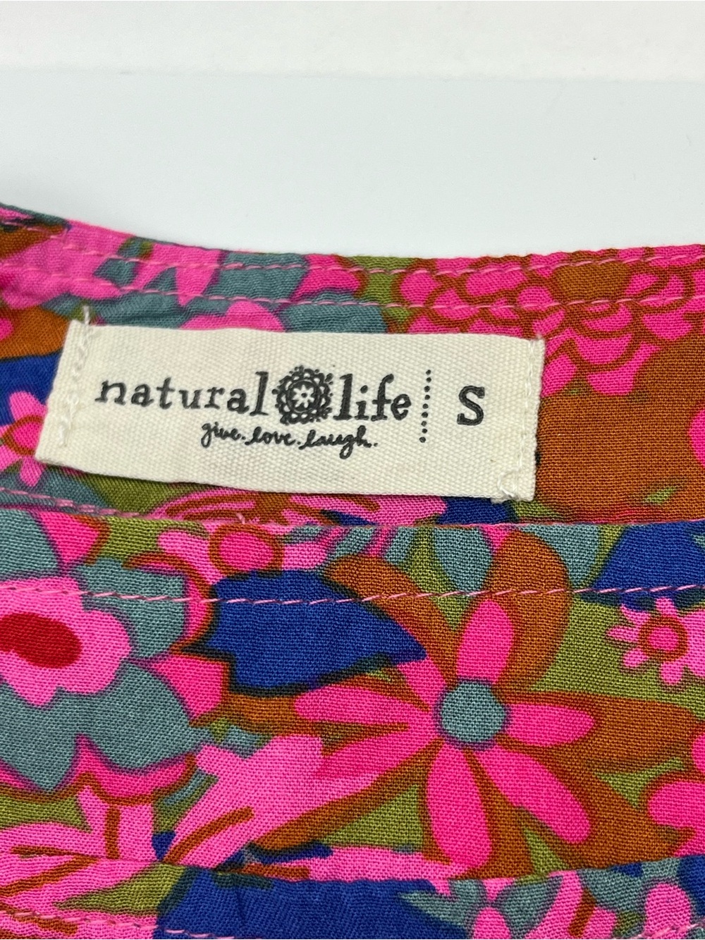 Natural Life Womens Small Berkley Maxi Dress Rust Orchid Pink Tiered Sun Dress - Picture 3 of 9
